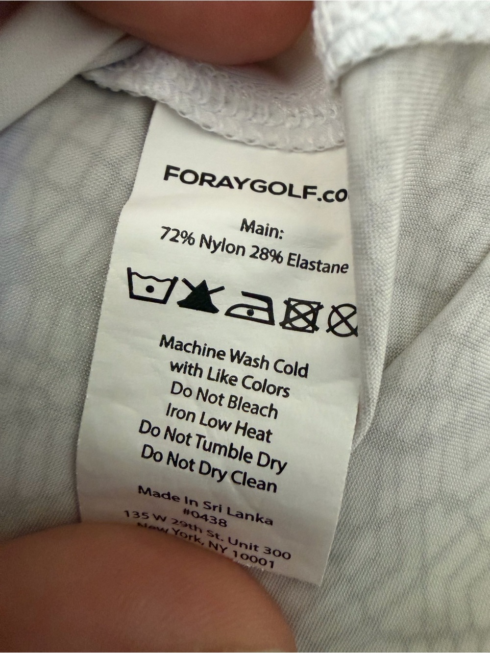Foray Golf Sleeveless Button Down Polo Shirt White Size Small - Picture 5 of 6